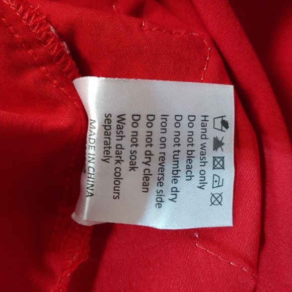 Size 22  Red Dress with Lace Embellishments London Dress Company - Picture 6 of 6